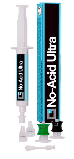 Errecom TR1175.AL.H3 No Acid Ultra 6ml, a small bottle with a label indicating it's a sealant for AC/R systems, highlighting its non-acid formula and 6ml quantity.