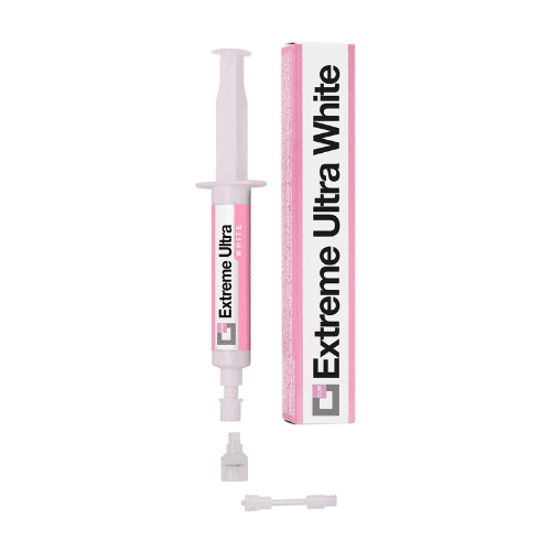 Errecom TR1176.AL.H4 Extreme White Ultra 6ml, a small syringe containing a white sealant for HVAC/R systems, designed to quickly and permanently seal leaks.