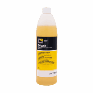 Errecom Drizzle AB1078.K.01 Drain Tube Cleaner, a bottle of liquid HVAC condensate drain cleaner designed to clear blockages and prevent clogs in AC drain lines.