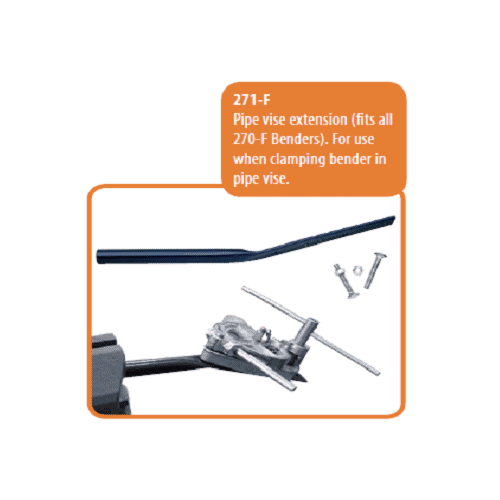 Imperial® 270F Gear Type Bender Range. A set of durable, gear-driven tube benders for precise and easy bending of various tubing sizes.