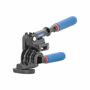 Imperial 470FHC Triple Head 180 Degree Tube Bender, a professional-grade tool with color-coded mandrels for bending 1/4", 5/16", and 3/8" OD tubing up to 180 degrees, ideal for HVAC/R and plumbing applications.