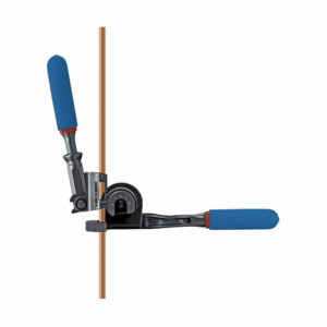 Imperial 470FHC Triple Head 180 Degree Tube Bender, a professional-grade tool with color-coded mandrels for bending 1/4", 5/16", and 3/8" OD tubing up to 180 degrees, ideal for HVAC/R and plumbing applications.