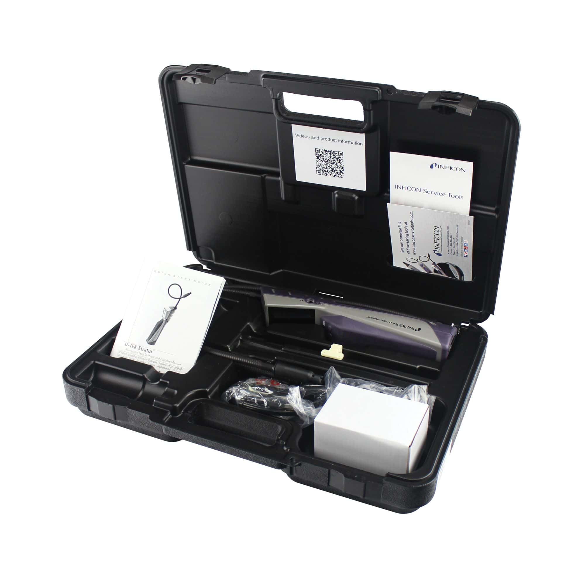 INFICON D-TEK Stratus Refrigerant Leak Detector. A high-performance, handheld tool for quickly and accurately detecting refrigerant leaks in HVAC/R systems.