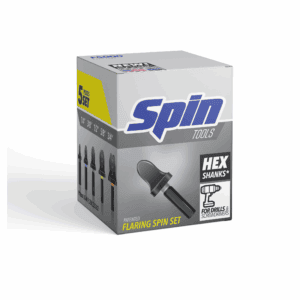 SpinTools F5000 Spin Flaring Set. A tool kit designed for quickly and efficiently creating flares on copper and aluminum tubing for HVAC/R connections.