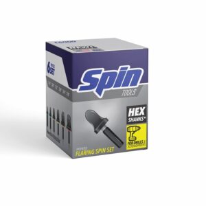 SpinTools F6000 Spin Flaring Set. A tool kit designed for quickly and easily creating flares on copper and aluminum tubing for HVAC/R systems.