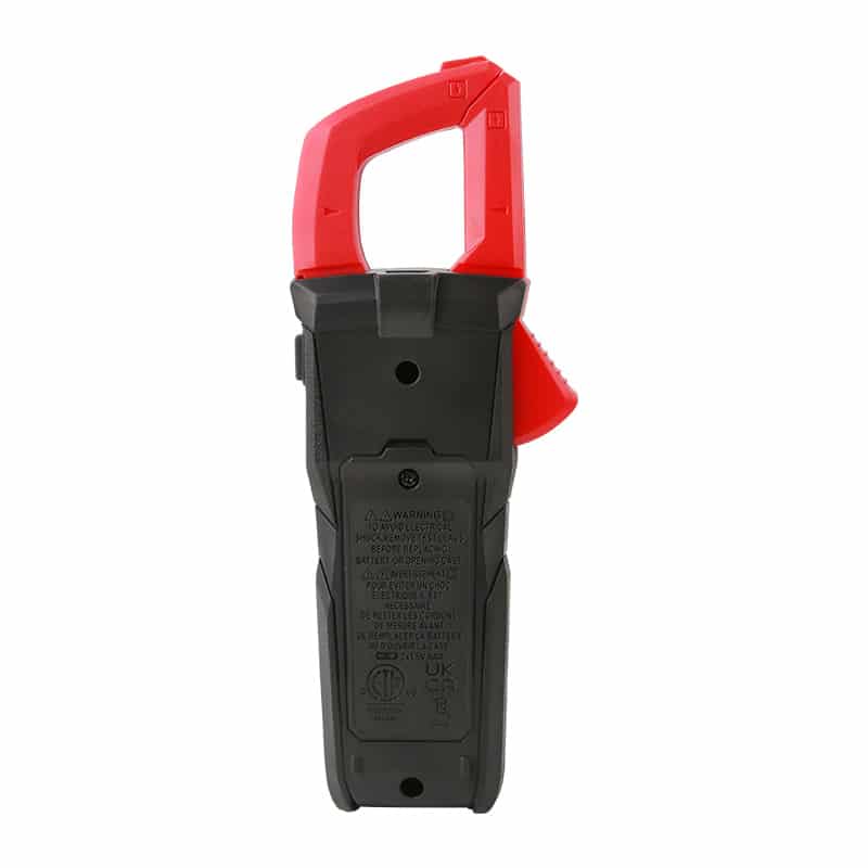 Uni-T UT202BT Smart AC Clamp Meter, a compact digital clamp meter with an orange and black body, showing its jaws for current measurement and display screen.