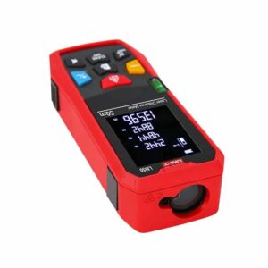 Uni-T UT-LM50 Laser Distance Meter. Measures distances up to 50 meters with accuracy and speed. Compact and easy to use.