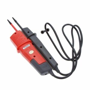 Uni-T UT18C Voltage and Continuity Tester. A rugged, handheld electrical tester for AC/DC voltage and continuity testing with IP65 rating.