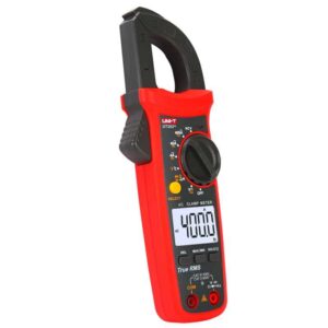 Uni-T UT202+ 400A AC Digital Clamp Meter. A reliable and versatile tool for measuring AC current, voltage, resistance, and more in electrical systems.