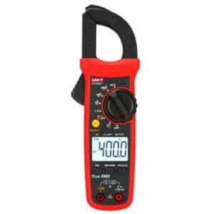 Uni-T UT202+ 400A AC Digital Clamp Meter. A reliable and versatile tool for measuring AC current, voltage, resistance, and more in electrical systems.