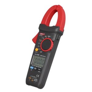 Uni-T UT213C 400A True RMS Digital Clamp Meter CAT III. Measures AC/DC current, voltage, resistance, capacitance, and temperature with true RMS accuracy and CAT III safety rating.