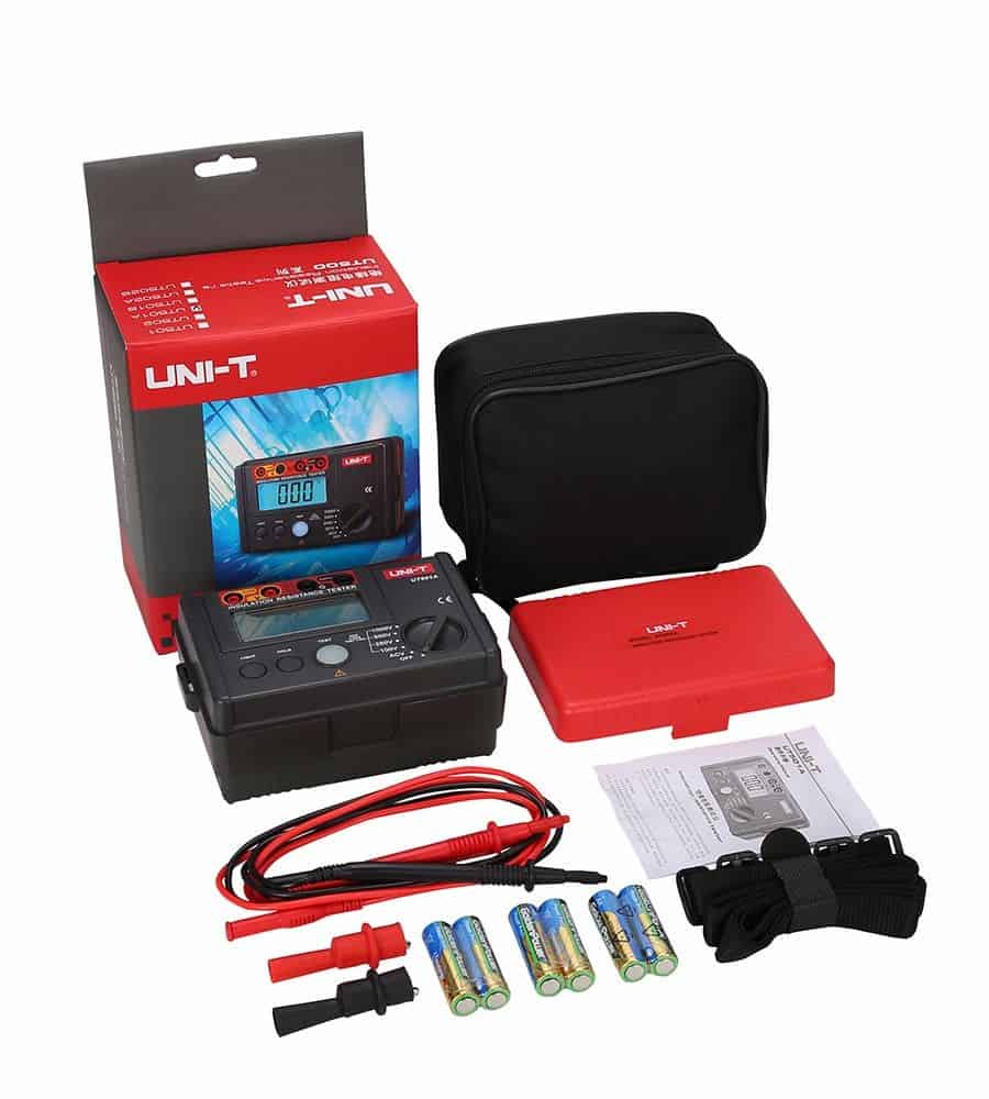 Uni-T UT501A 1000V Insulation Resistance Tester. A reliable handheld meter for measuring insulation resistance up to 1000V in electrical systems.