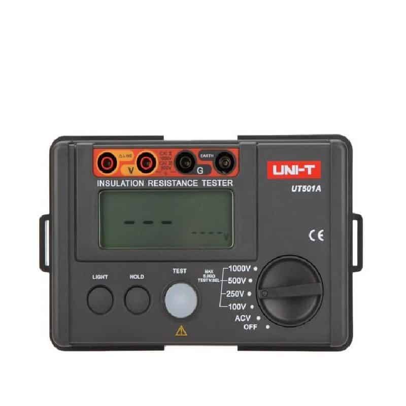 Uni-T UT501A 1000V Insulation Resistance Tester. A reliable handheld meter for measuring insulation resistance up to 1000V in electrical systems.