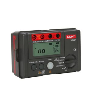 Uni-T UT502A 2500V Insulation Resistance Tester. Features DAR and PI functions for comprehensive electrical insulation testing.