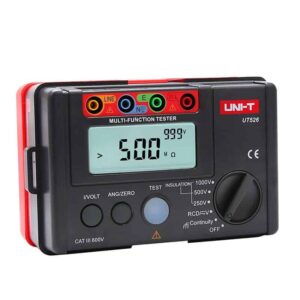 Uni-T UT526 Multifunction Electrical Meter. A versatile tool for measuring insulation resistance, earth resistance, voltage, and more for electrical testing and diagnostics.