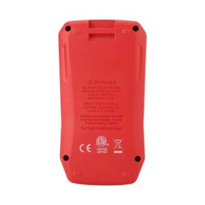 Uni-T UT673PV Solar MPPT Meter, a handheld device for measuring the performance of solar panels. It displays key parameters like voltage, current, and power.