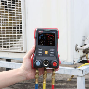 uni t ut336e kit digital manifold gauge with wireless temperature clamps